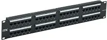 Патч-панель 2U кат.5E UTP 48 портов Dual IDC слайд лейбл ITK PP48-2UC5EU-D05L