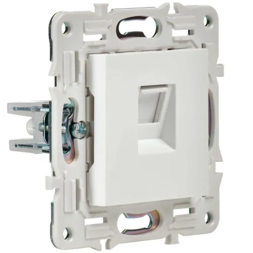 Розетка компьютерная RJ45 кат.5E SKANDY SK-K01W арктич. бел. IEK SK-K10-1-K01 фото 3
