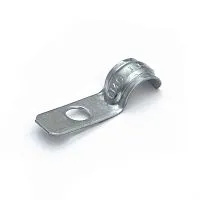 Скоба крепежная однолапковая СМОУ d10-11мм отверст. d6.5мм метал. (уп.100 шт) Промрукав PR13.02421