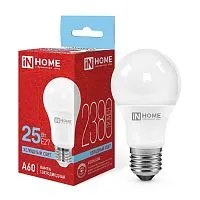 Лампа светодиодная LED-A60-VC 25Вт 6500К E27 2380лм 230В IN HOME 4690612062068