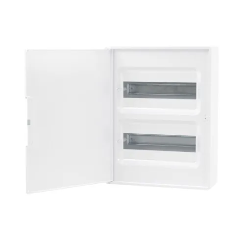 Щиток настенный 24мод. с бел. дверцей с 4 шинами PEN (2шт на 8 отверст. и 2шт на 6 отверст) бел. DKC F24W1WW фото 3