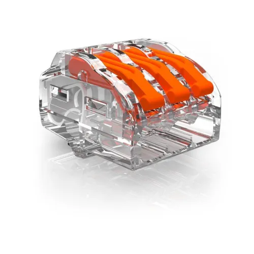 Клемма универсальная пружинная 3х2.5кв. мм 61 325 FL с зажимом прозр. (222-413) OBO 2054454_V1