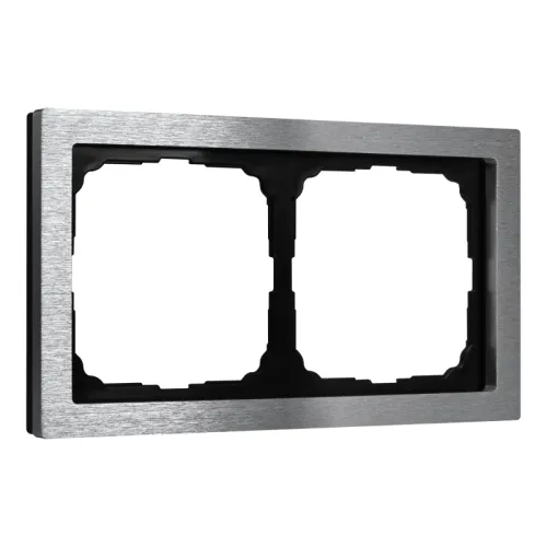 Рамка 2-м ArtGallery Pure метал. алюм. SE GAL312102 фото 2