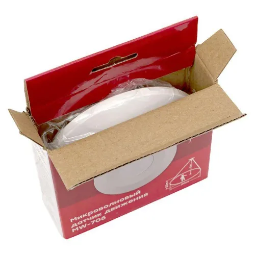 Датчик движения микроволновый MW-705 2000Вт 360град. до 10м IP20 бел. PROxima EKF dd-mw-705 фото 7