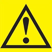 Знак "Внимание. Опасность" 150х150 IEK YPC20-VNOPS-2-010