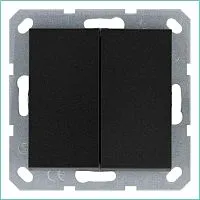 Переключатель проходной 2-кл. 10А IP20 механизм антрацит Jasmart G3022B