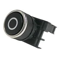 Кнопка нажимная круглая с "0" B100DH-0 черн. EMAS B100DHO