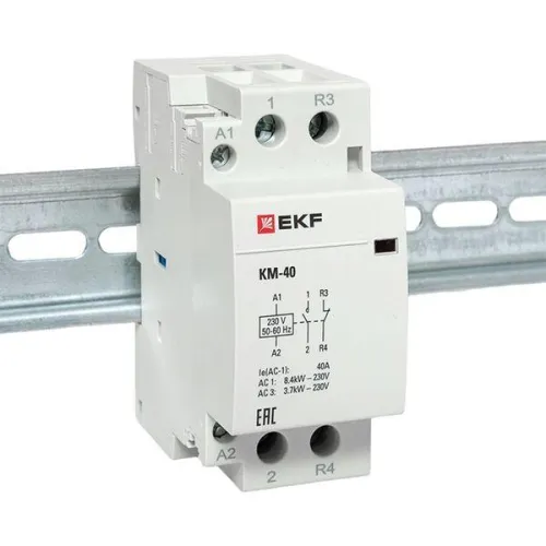 Контактор модульный КМ 40А NО+NC (2 мод.) EKF km-2-40-11 фото 4