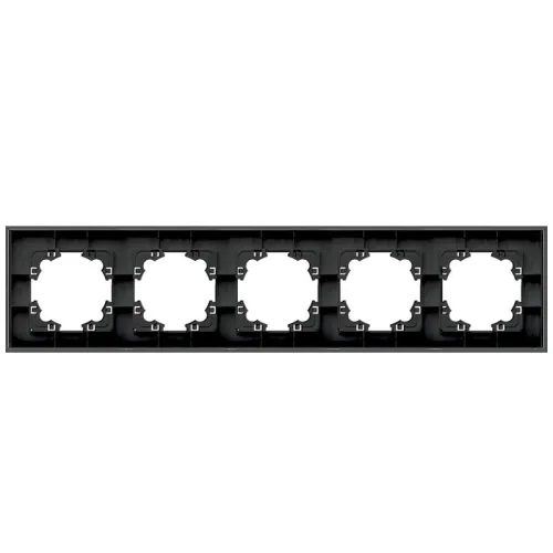 Рамка 5-м Афина стеклянная графит UNIVersal 2258 фото 3