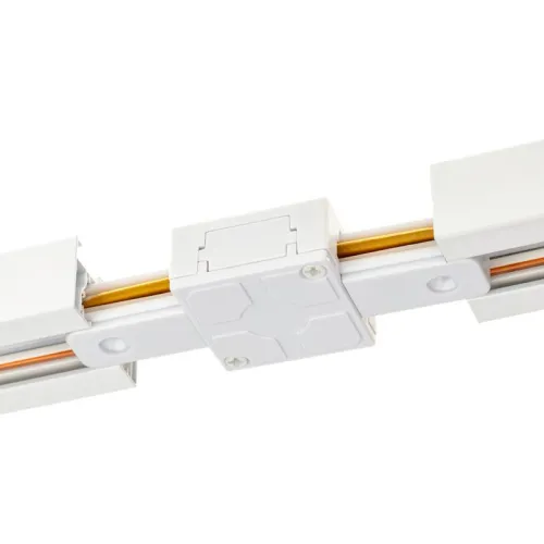 Коннектор трековый для соединения шинопровода прямой жесткий ARTLINE пластик/медь бел. Ritter 59743 2 фото 3