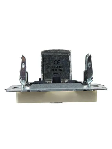 Розетка телевизионная проходная TV СП Brite РТВ10-0-БрКр механизм беж. IEK BR-A10-P-K10 фото 5