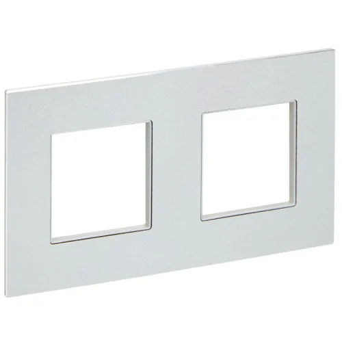 Рамка 2-м SKANDY SK-F32S металл серебр. IEK SK-M22-M-K23