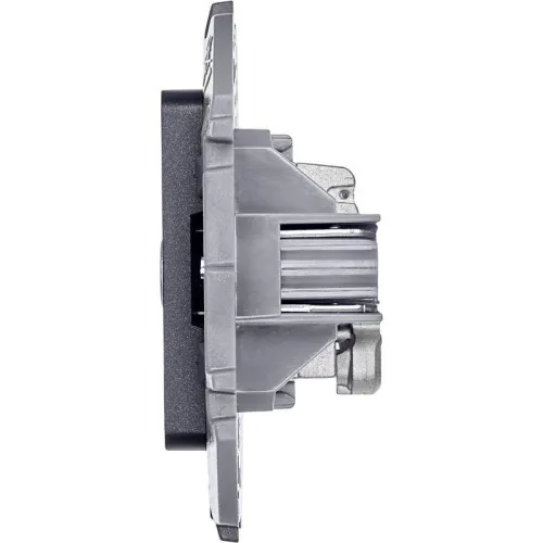 Розетка телевизионная TV Inspiria 2дБ 0-2400мГц с топологией "звезда" механизм антрацит IEK 673853 фото 2