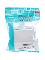 Выключатель 1-кл. СП Vesna с индикацией механизм бел. LEZARD 742-0288-111