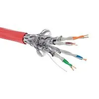 Кабель CAT 7A S/FTP нг(А)-FRHF (бухта 500м) красн. DKC RN7ASFA04RD