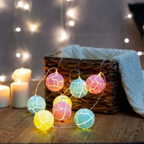 Гирлянда светодиодная "Карамельки" 1.5м 10LED тепл. бел. 0.1Вт IP20 провод ПВХ прозр. элементы питания 2хAA (не в компл.) Neon-Night 303-082 фото 3