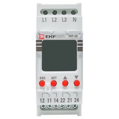 Реле контроля фаз с LCD дисплеем RKF-2S (с нейтралью) EKF rkf-2s фото 7