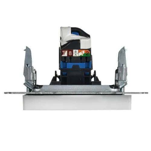 Розетка компьютерная СП BRITE РК10-БрАБ RJ45 кат.5E механизм арктич. бел. IEK BR-K10-1-K91 фото 5