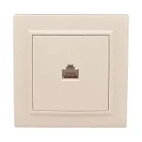 Розетка компьютерная 1-м СП Минск RJ45 беж. EKF ERK01-035-20