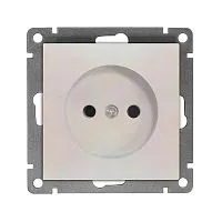 Розетка 1-м СП Афина 16А IP20 без заземл. механизм жемчуж. Universal A0022-OBr