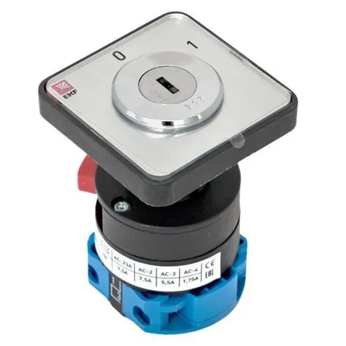 Переключатель кулачковый ПК-1-112 2п 10А "0-1" с ключом EKF pk-1-112-10 фото 10