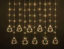 Гирлянда светодиодная "Бахрома" "Елки и фигурки" 95 007 NGF-D034-01 3х0.6м WW IP20 Navigator 95007