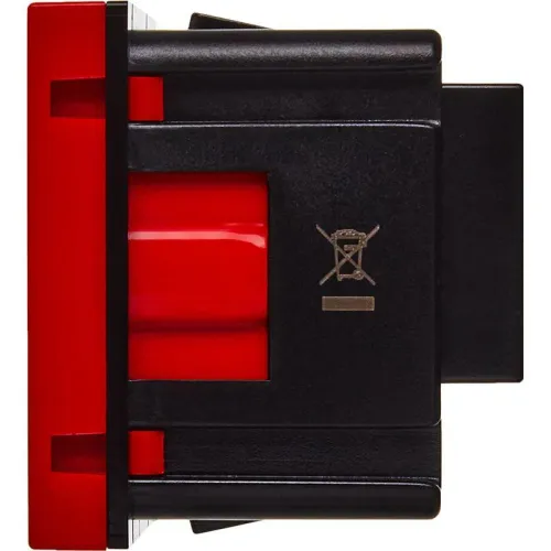 Розетка 2мод. 16А 250В 90град. с заземл. защ. шторки винт. зажимы красн. ИЭК Leg 4525047 фото 2