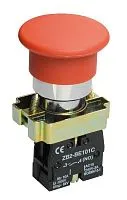 Кнопка управления "Грибок" LAY5-BC41 1НО без подсветки красн. KARAT IEK BBG70-BC-K04