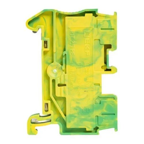 Колодка клеммная пружинная 2.5 Push-in земля EKF PIT-2.5-pe фото 5