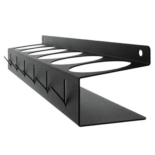 Держатель-органайзер для баллончиков настенный с крючками черн. Rexant 38-0653 фото 6