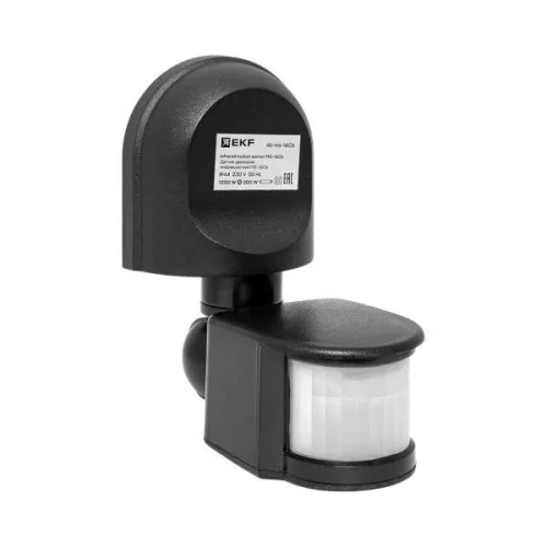 Датчик движения (ИК) MS-16Cb настен. 1200Вт 180гр. до 12м IP44 черн. PROxima EKF dd-ms-16Cb