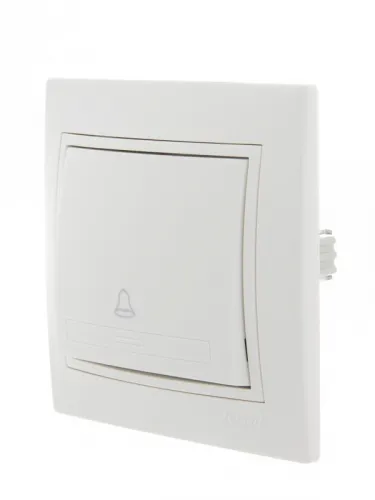 Выключатель кнопочный 1-кл. СП Mira бел./бел. LEZARD 701-0202-103 фото 5