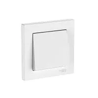 Выключатель 1-кл. AtlasDesign (сх. 1) 10AX быстрозажим. клем. в сборе бел. SE ATN000112S