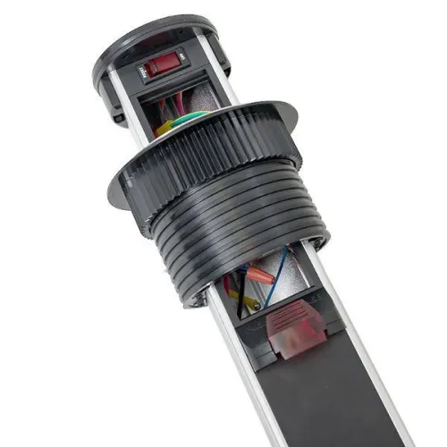 Мини-колонна встраиваемая с беспроводной зарядкой 15Вт 6 модулей C-Line EKF cl-vmkwc-6-s фото 3