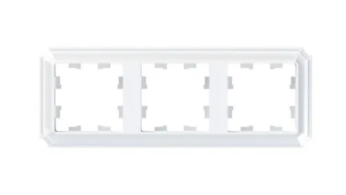 Рамка 3-м AtlasDesign Antique универс. бел. SE ATN100103