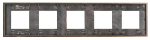 Рамка 5-м SKANDY SK-F35Br металл шоколад IEK SK-M52-M-K30 фото 3