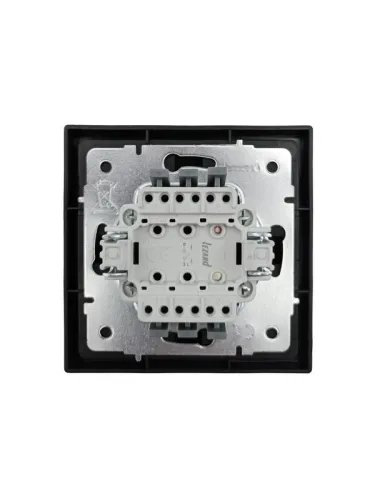 Выключатель 1-кл. с индик. СП ZIMA IP20 10А безвинт. зажим черн. бархат LEZARD 704-4288-111QC фото 3