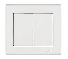 Выключатель 2-кл. Manolya бел. Makel 41001003