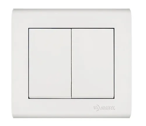 Выключатель 2-кл. Manolya бел. Makel 41001003