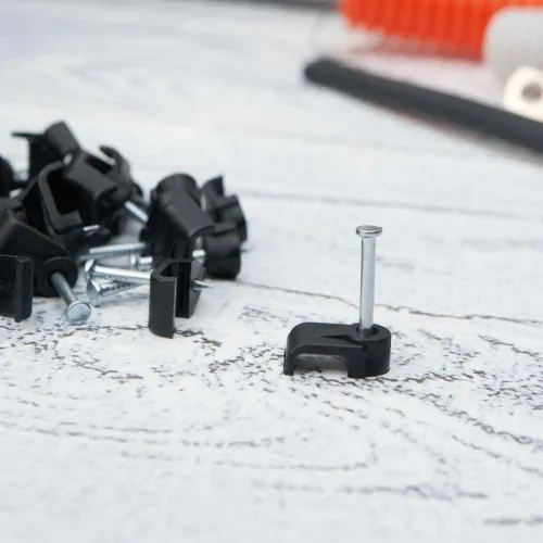 Крепеж кабеля плоский 8х3мм черн. (уп.50шт) Rexant 07-4207-1 фото 2