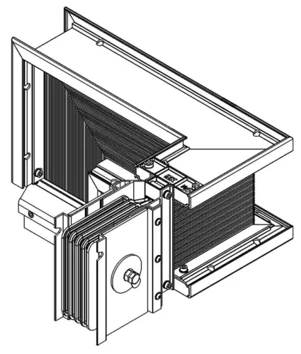 Секция Z-образ. лев. вниз 1250А Cu 3L+N+PER IP55 тран. IEK LB-1250C4-35-F-ZLD