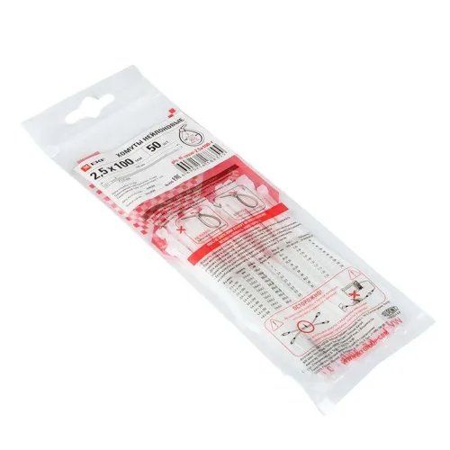 Хомут P6.6 2.5х120 FlexLock стандартный бел. (уп.100шт) PROxima EKF plc-fl-ctsw-2.5x120 фото 2