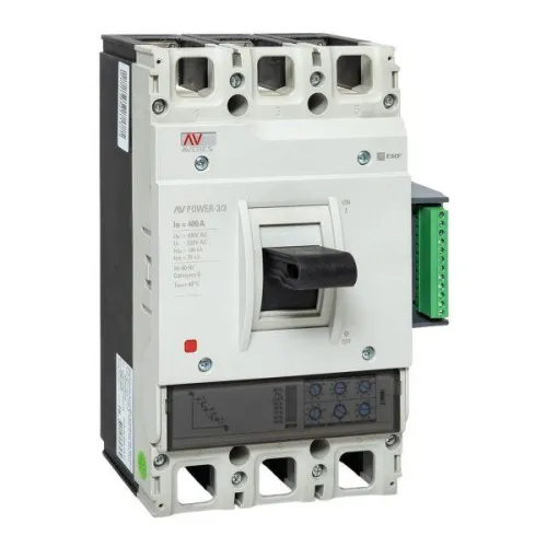 Выключатель автоматический 400А 100кА AV POWER-3/3 ETU2.2 AVERES EKF mccb-33-400H-2.2-av