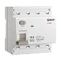 Выключатель дифференциального тока 4п 16А 10мА тип A 6кА ВД-100N электромех. PROxima EKF E1046MA1610
