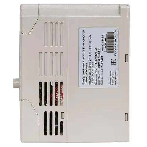 Преобразователь частоты 0.4/0.75кВт 1х230В VECTOR-100 PROxima EKF VT100-0R4-1B фото 14