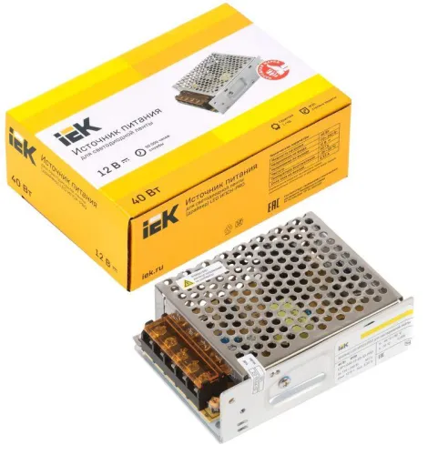 Драйвер LED ИПСН-PRO 5050 40Вт 12В блок-клеммы IP20 IEK LSP1-040-12-20-33-PRO фото 2