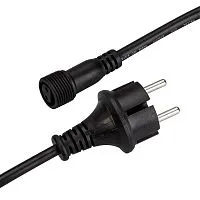 Шнур питания ARD-CLASSIC-BALL-LIVE-1.5M Black (230В 1.6А) (закрытый) Ardecoled 025652