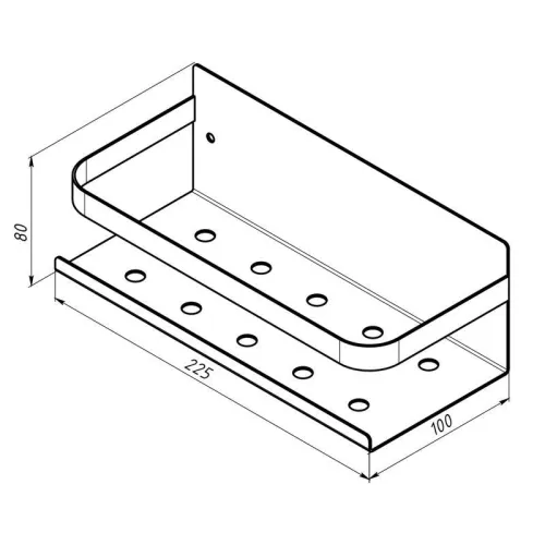 Органайзер кухонный настенный монтаж без сверления черн. Rexant 38-0641 фото 3