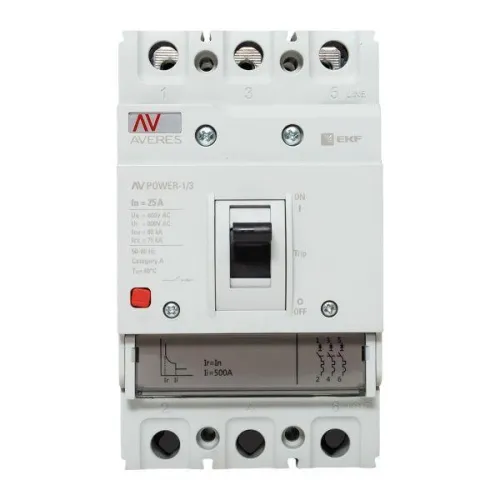 Выключатель автоматический 25А 80кА AV POWER-1/3 TR AVERES EKF mccb-13-25H-TR-av фото 6