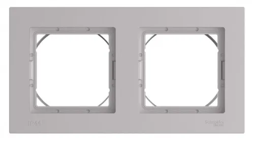Рамка 2-м AtlasDesign Aqua IP44 алюм. SE ATN440302 фото 3